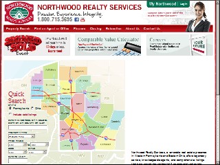 Web site www.northwood.com, Northwood Realty Svc